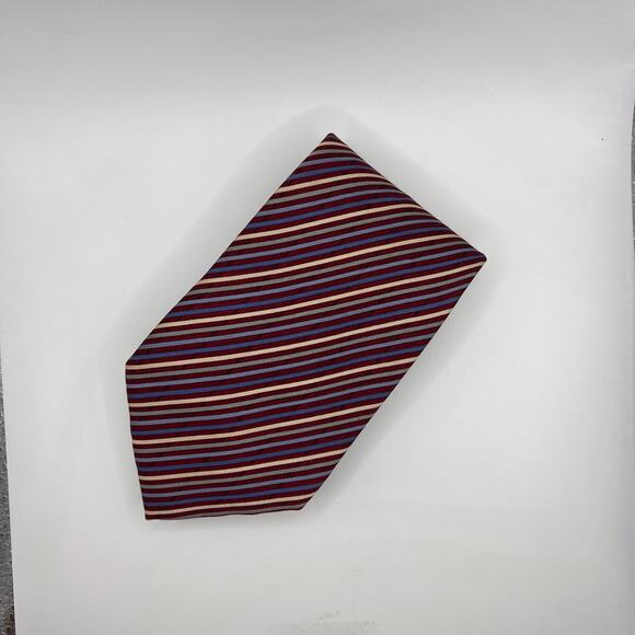 Cape Cod Nexkwear - Men’s Tie - 60” Long- Repp Stripe Patriotic Necktie Red Blue - Picture 6 of 6